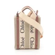 Chloé Pre-owned Pre-owned Canvas handvskor Beige, Dam