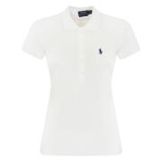 Polo Ralph Lauren Vita Pique T-shirts och Polos White, Dam