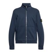 Stone Island Sweatshirt med ståkrage Blue, Herr