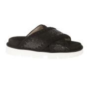 Mou Paljett Bio Sandal med Virkning Black, Dam