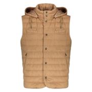 Herno Avtagbar huva Bodywarmer Dunjacka Brown, Herr