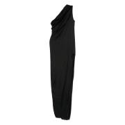 Rick Owens Arrowhead Lång Klänning Black, Dam