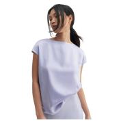 Ahlvar Gallery Yui satin top Purple, Dam