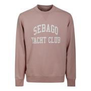 Sebago Rosa Bomullsweatshirt med Logotryck Pink, Herr