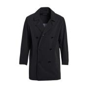 Stutterheim Klassisk dubbelknäppt regnrock Black, Herr