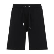 Ami Paris Klassisk färgshorts för män Black, Herr