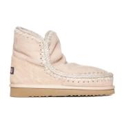 Mou Rosa Ull Eskimo Ankelboots Beige, Dam