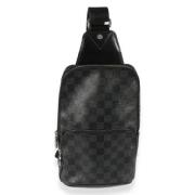 Louis Vuitton Vintage Pre-owned Tyg crossbodyvskor Black, Dam