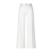 Frame Vida Ben Palazzo Jeans White, Dam