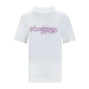 Chiara Ferragni Collection Färgglad Logotyp T-shirt i Bomull White, Da...