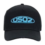 Dsquared2 Signatur Baseballkeps med spänne stängning Black, Unisex