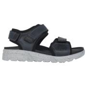 Mephisto Bekväm lädersandal i flera färger Blue, Herr