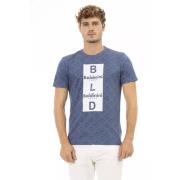 Baldinini Bl Bomull Herr Trend T-shirt Blue, Herr