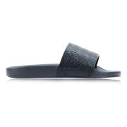 Dsquared2 Herr Slip-On Lädersandaler Black, Herr