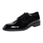 Hugo Boss Eleganta Svarta Läder Derby Skor Black, Herr