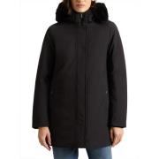 Woolrich Svart Dunpäls Parkas Black, Dam