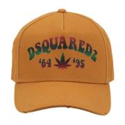 Dsquared2 Signatur Baseballkeps med Fibbia Stängning Orange, Unisex