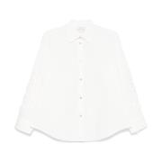 Forte Forte Vit Button-Up Skjorta Långärmad White, Dam