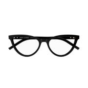 Saint Laurent Cat-eye acetatglasögon med monogram dragkedja Black, Uni...