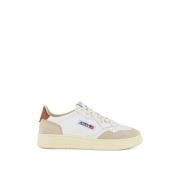 Autry Vintage Stil Läder Sneaker White, Dam