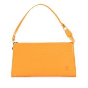 Louis Vuitton Vintage Pre-owned Laeder kuvertvskor Orange, Dam