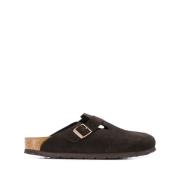 Birkenstock Brun Mocka Slip-On Sandaler Brown, Herr