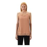 Twinset Chantilly Blonde Top Brown, Dam