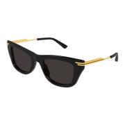 Bottega Veneta Bv1369S 001 Sunglasses Black, Dam