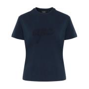 A.p.c. Ekologisk Bomull T-shirt Lenny Blue, Dam