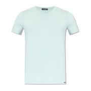 Tom Ford Bomull T-shirt Blue, Herr