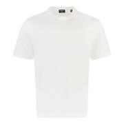 Ermenegildo Zegna Silke Bomull Bland T-shirt med Ribbad Halsringning B...