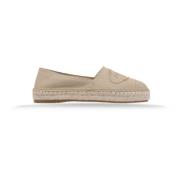 Prada Dam Slip-On Espadriller Stiligt Design Beige, Dam