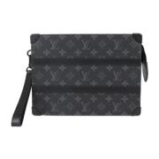 Louis Vuitton Vintage Pre-owned Canvas kuvertvskor Black, Dam