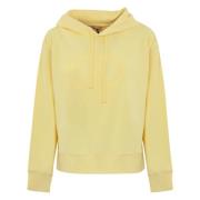 Twinset Blommig French Terry Hoodies Beige, Dam