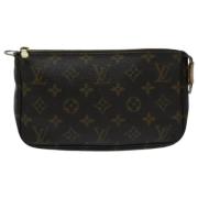 Louis Vuitton Vintage Pre-owned Canvas kuvertvskor Brown, Dam