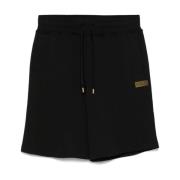 Versace Jeans Couture Svarta Shorts med Dragsko i Midjan Black, Herr