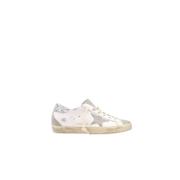 Golden Goose Grå Glitter Heel Star Sneakers White, Dam