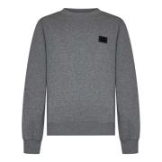 Dolce & Gabbana Lyxig Grå Bomullssweatshirt Ss25 Gray, Herr