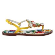 Dolce & Gabbana Flat Sandals Multicolor, Dam