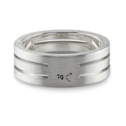 Le Gramme Perforerad Bandring Gray, Unisex