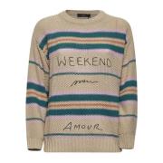 Max Mara Weekend Weekend Sweaters Kollektion Beige, Dam