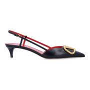 Valentino Garavani VLogo Signature Slingback Pump Black, Dam