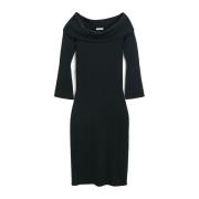 By Malene Birger Minimalistisk Midi Klänning Black, Dam