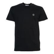 Stone Island Slim Fit Logo Patch T-Shirt Black, Herr