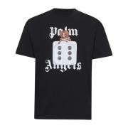 Palm Angels Pin Up Print Svart T-shirt Black, Herr