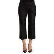 Dolce & Gabbana Cropped Trousers Black, Dam