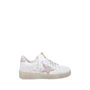 Golden Goose Vit/Rosa Läder Ballstar Sneakers White, Dam