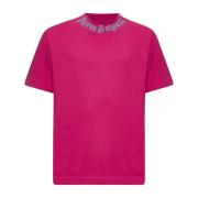 Palm Angels Flame Logo Fuchsia T-shirt Pink, Herr