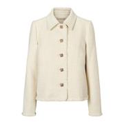 RUE de Femme Elegant Morgana Jacket Outerwear i Off White White, Dam