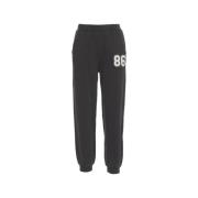 Love Stories Svarta bomulls-joggers för kvinnor Black, Dam